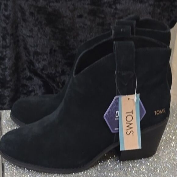 Toms Constance Heeled Boots- Black - Picture 7 of 10
